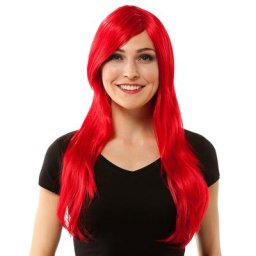 Perruque ""sirène"", rouge