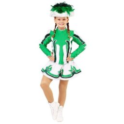 buttinette Déguisement ""majorette"" pour enfants, vert/vert foncé