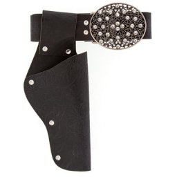 Ceinture de cowgirl ""strass"", noir