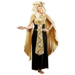 Déguisement de pharaonne pour femmes, noir/doré
