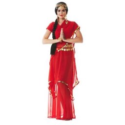 buttinette Jupe ""Bollywood"" pour femmes, rouge