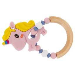 Kit créatif anneau de dentition ""licorne"", rose
