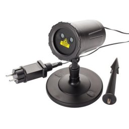 Projecteur LED ""pois"", rouge/vert