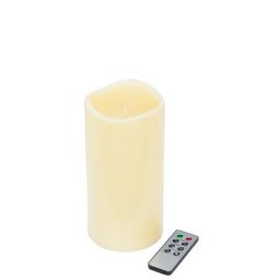 Bougie LED pour l'extérieur, 20 cm x 10 cm Ø