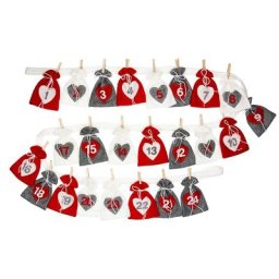 Calendrier de l'Avent en feutrine, avec 24 sachets
