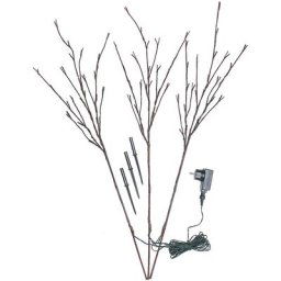 Branches lumineuses LED, pour l'extérieur, 72 ampoules, marron