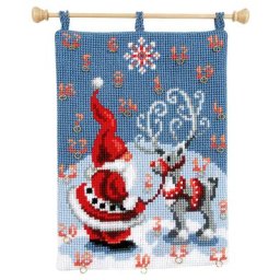 Calendrier de l´Avent ""Père Noël/renne