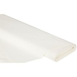 Tissu coton-lin ""nature"", blanc cassé