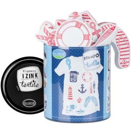 STAMPO Tampons pour textiles ""maritime"", 14 pièces