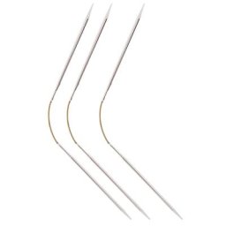 addi Aiguilles flexibles double pointes ""CraSyTrio LONG"", laiton, 26 cm