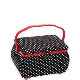 Prym Boîte à couture ""Polka Dots"", 32 x 20,5 x 20 cm