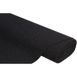 Tissu laine bouillie ""Tim"", anthracite mélangé