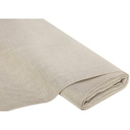Tissu lin, couleur lin, env. 12 fils/cm