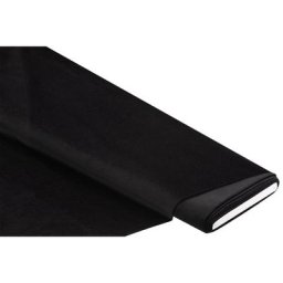 Tissu velours élégant, noir