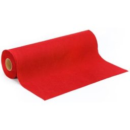 Feutrine, rouge vif, 1 mm, rouleau de 10 m