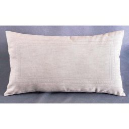 Housse de coussin à broder ""Aida, écru