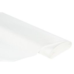 Tissu jacquard ""uni"" - tissu bio, mi-lin, mi-coton, ivoire