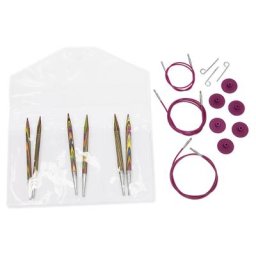 Knit Pro Set de 3 aiguilles circulaires ""Symfonie"", bois de bouleau, épaisseurs : 6, 7 et 8
