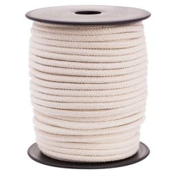 Cordelette en coton, écru, épaisseur : 6 mm, longueur : 40 m