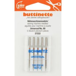 buttinette Aiguilles pour machine à coudre ""universel"", épaisseur : 80, 5 pièces