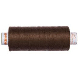 buttinette Fil à coudre universel, marron, grosseur : 100, bobine de 500 m