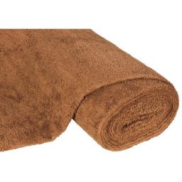 Tissu imitation fourrure d'agneau, marron rouille