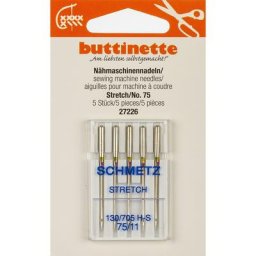 buttinette Aiguilles à coudre ""Stretch"", épaisseur : 75, contenu : 5 pièces
