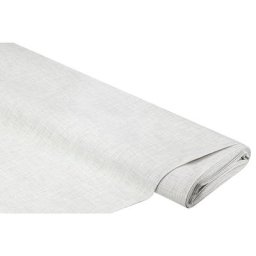 Tissu coton-polyester enduit ""Meran"", uni, blanc/gris