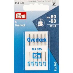 Prym Aiguilles pour surjeteuse ""universel"", épaisseur : 80 - 90, contenu : 5 pièces