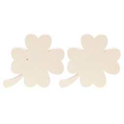 Feuilles de trèfle en bois, 18,5 cm, 2 pièces