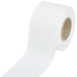 Bande Aïda à broder, blanc, 5 cm, 5 m