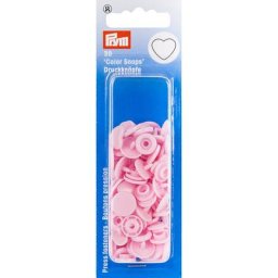 Prym Boutons pression ""Color Snaps cœurs"", rose, 12,4 mm Ø, 30 pièces