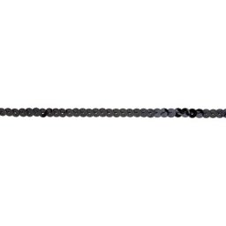 Ruban de paillettes, noir, largeur : 5 mm, longueur : 3 m
