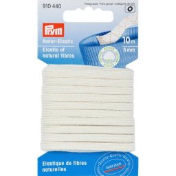Prym Gold-Zack Ruban élastique ""naturel"" en du coton, 5 mm, 10 m