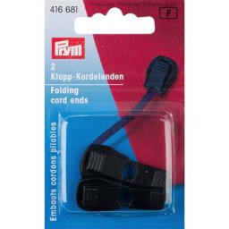 Prym Embouts cordons pliables, noir, 2 pièces