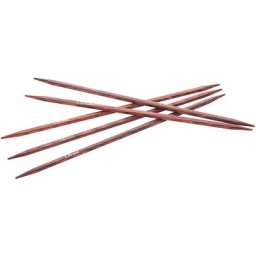 KnitPro Aiguilles double pointes ""Cubics"", carrées, bois de bouleau, 20 cm