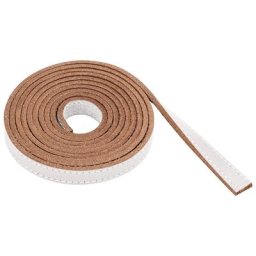 Ruban en cuir, blanc, 10 mm, 1,5 m