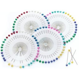 buttinette Epingles à têtes nacrées, longueur : 38 mm, contenu : 160 pièces