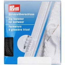Prym Fermeture à glissière pour tricots, noir, séparable