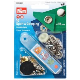 Prym Boutons pression, dim. : 15 mm Ø, contenu : 10 pièces