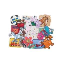 buttinette Écussons ""enfants"", contenu : 20 pièces