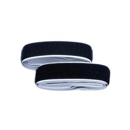 buttinette Ruban scratch autocollant, noir, largeur : 2 cm