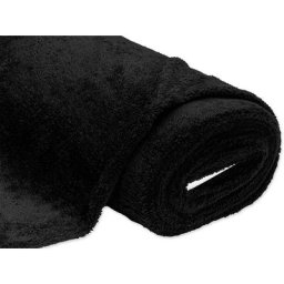 Tissu imitation fourrure ""mouton"", noir