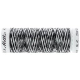 Mettler Fil à coudre poly sheen multi, grosseur : 40,200 m, gris multicolore