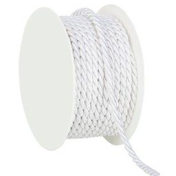 Cordelette, blanc, 4 mm, 10 m