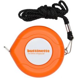 buttinette Mètre ruban de couturière en boitier, orange