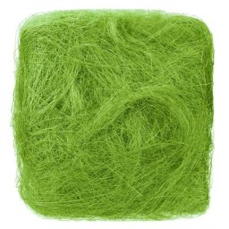 Fibres de sisal, vert clair, 50 g