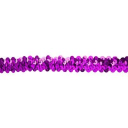 Ruban élastique à paillettes, violet