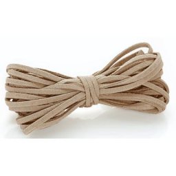 Ruban en suédine, marron clair, 3 mm, 10 m