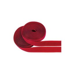 buttinette Ruban scratch, à coudre, rouge, largeur : 2 cm